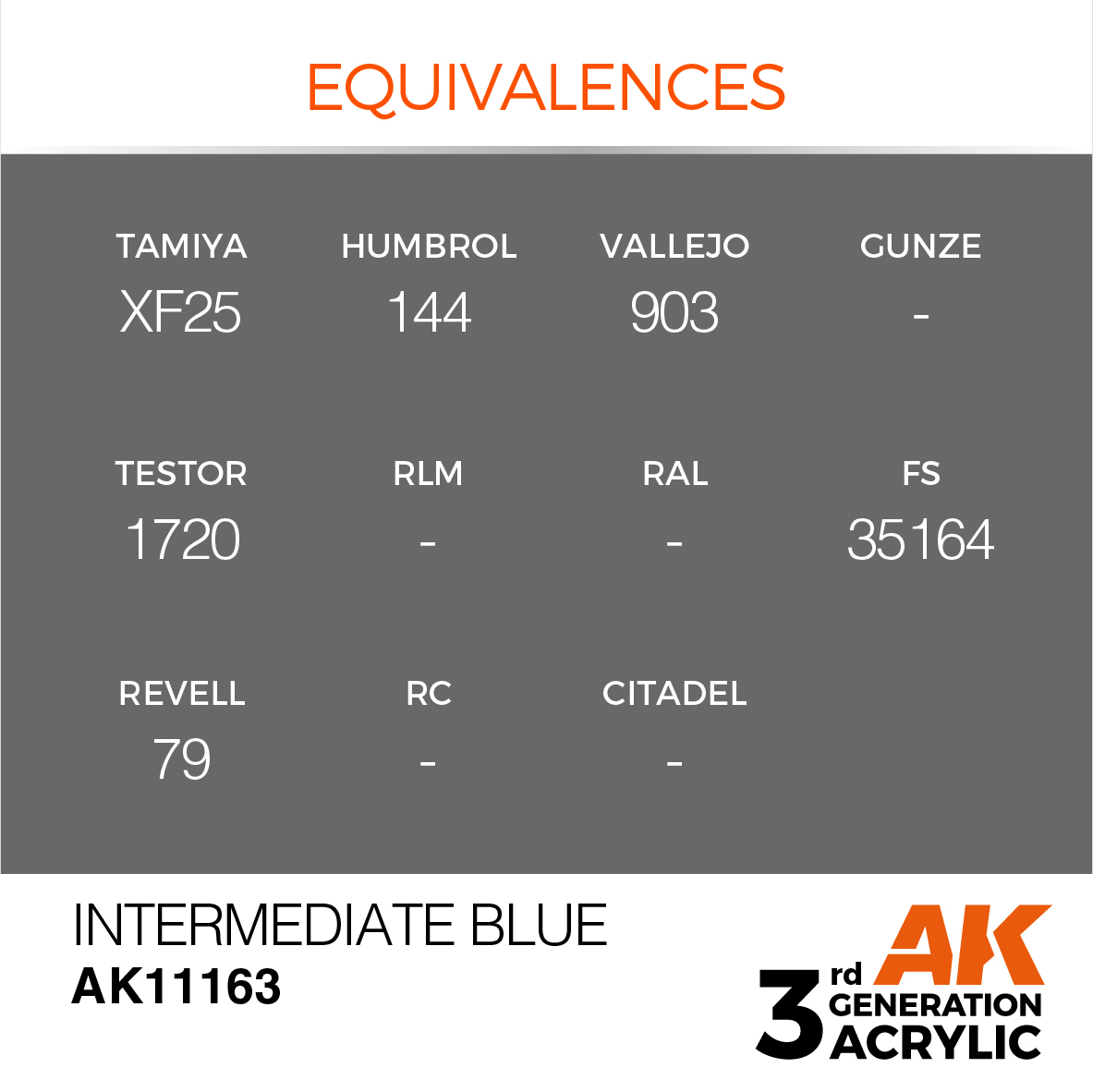 AK 3GEN Standard - Intermediate Blue - AK11163