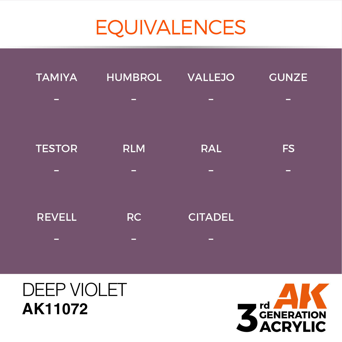 AK 3GEN Intense - Deep Violet - AK11072