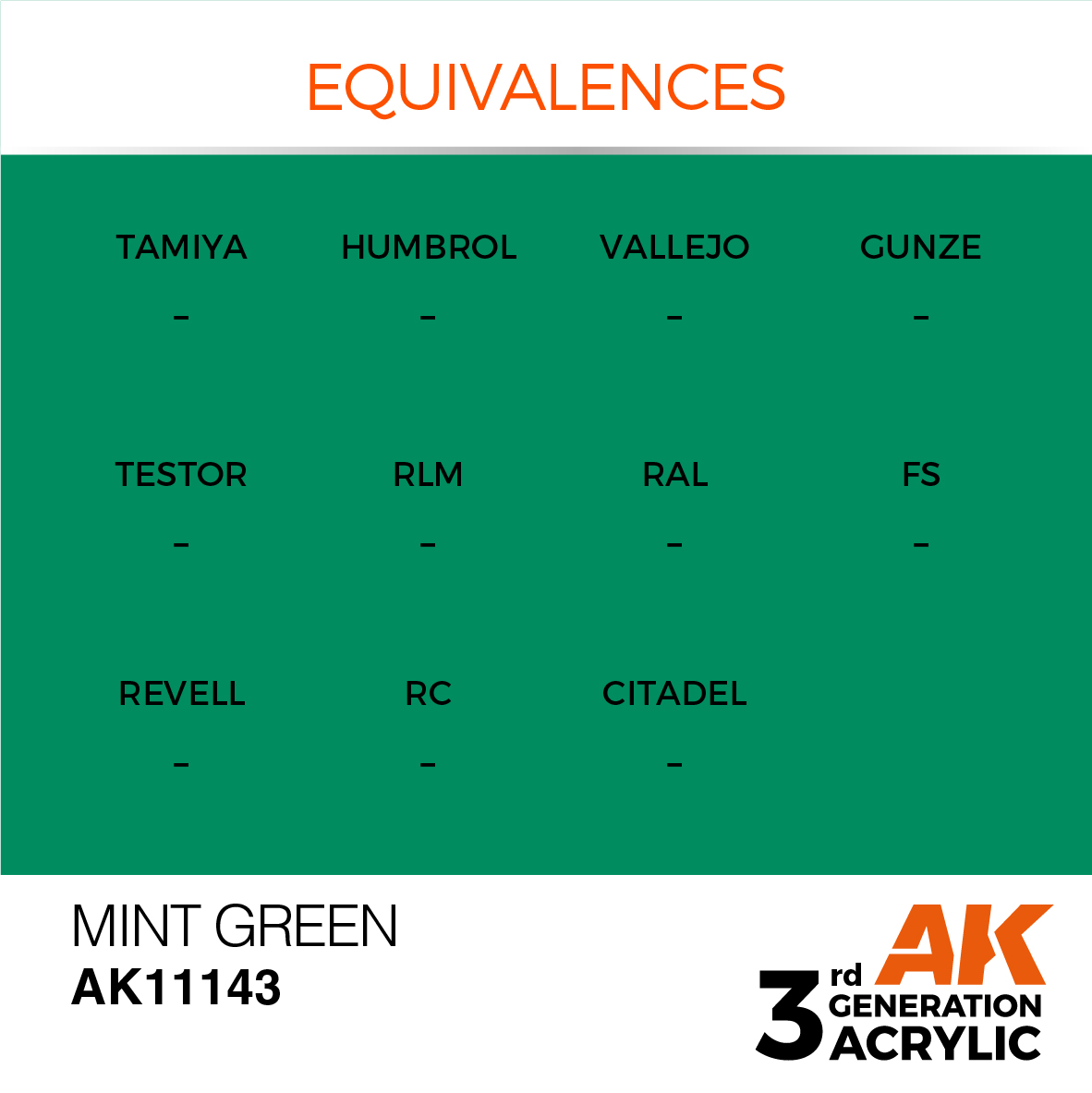 AK 3GEN Standard - Mint Green - AK11143