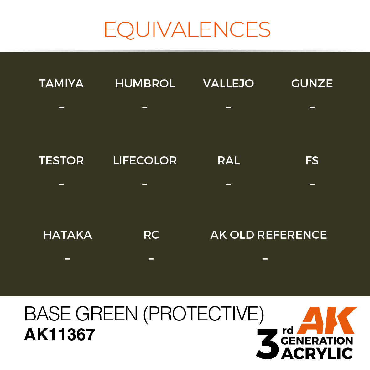 AK 3GEN AFV - Base Green (Protective) - AK11367