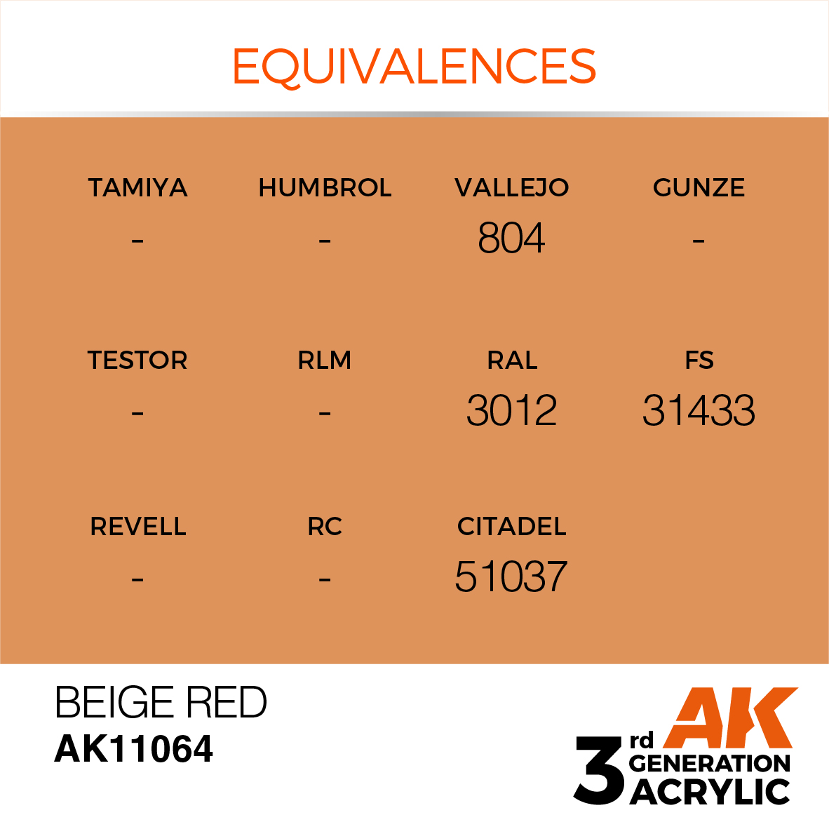 AK 3GEN Standard - Beige Red - AK11064