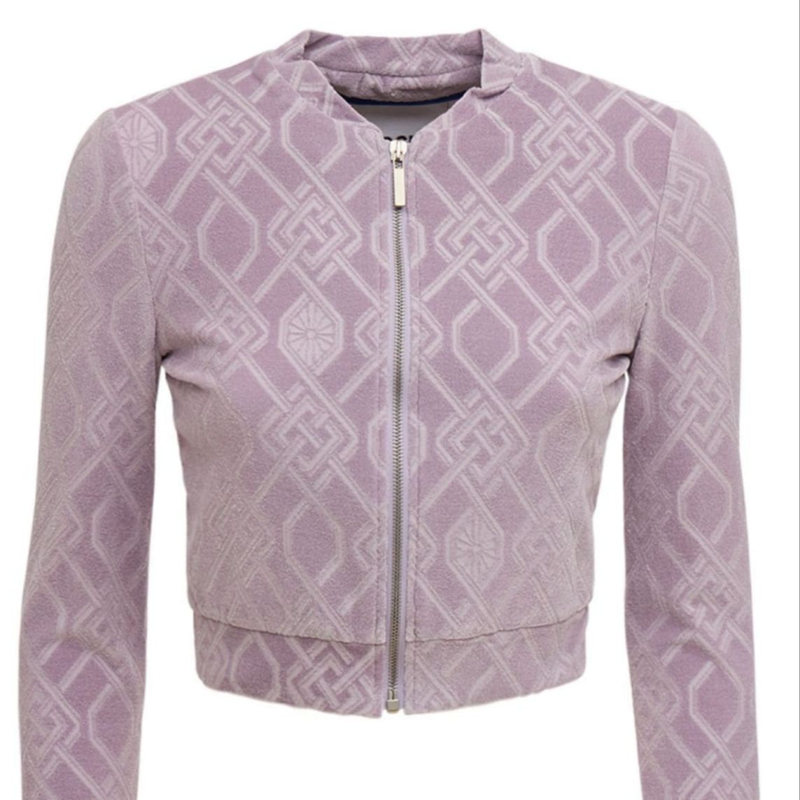 DONNA Les Boutiques - Jacket short velvet monogram with zip