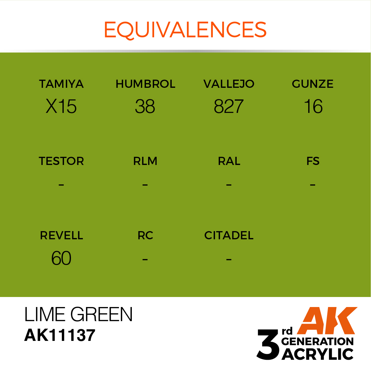 AK 3GEN Standard - Lime Green - AK11137