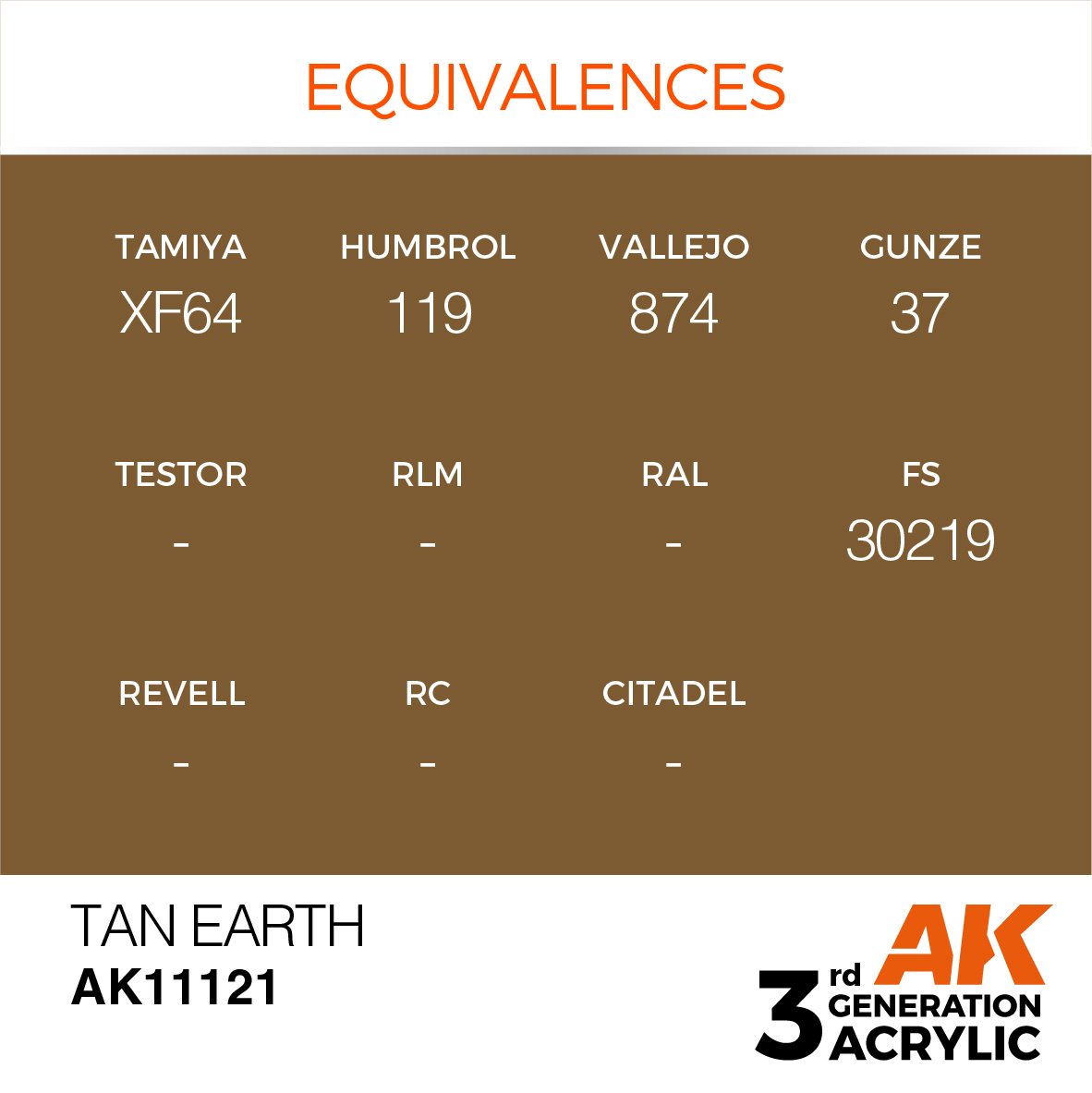 AK 3GEN Standard - Tan Earth - AK11121