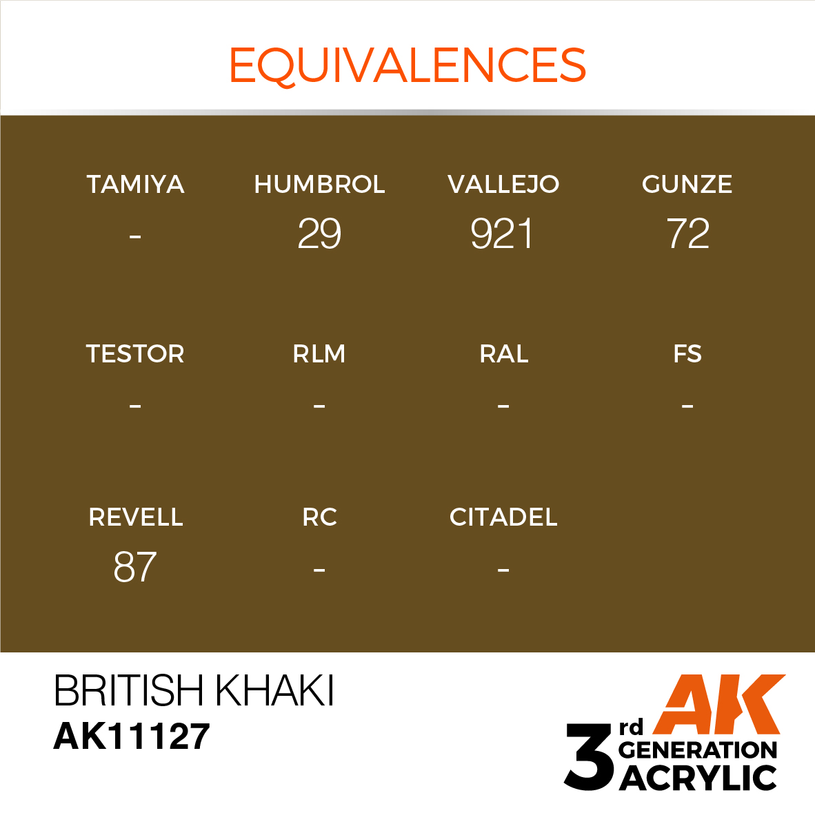 AK 3GEN Standard - British Khaki - AK11127