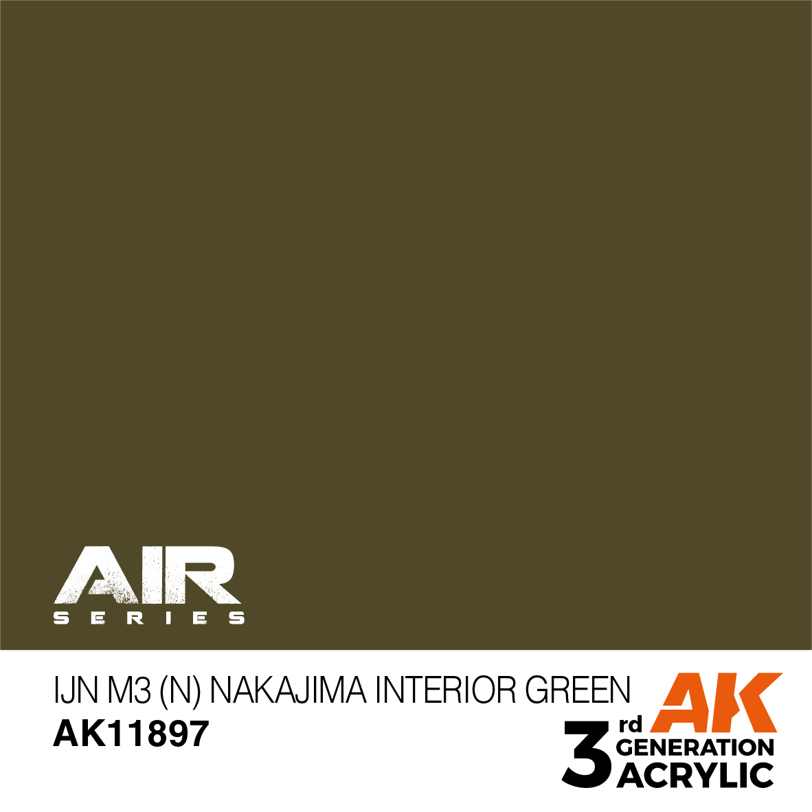 AK 3GEN Air - IJN M3 (MN) Nakajima Interior Green - AK11897