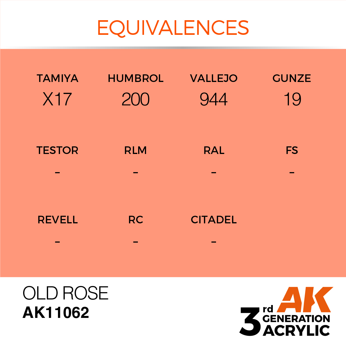 AK 3GEN Standard - Old Rose - AK11062