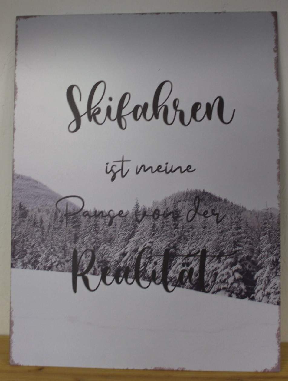 Schilder "Skifahren"