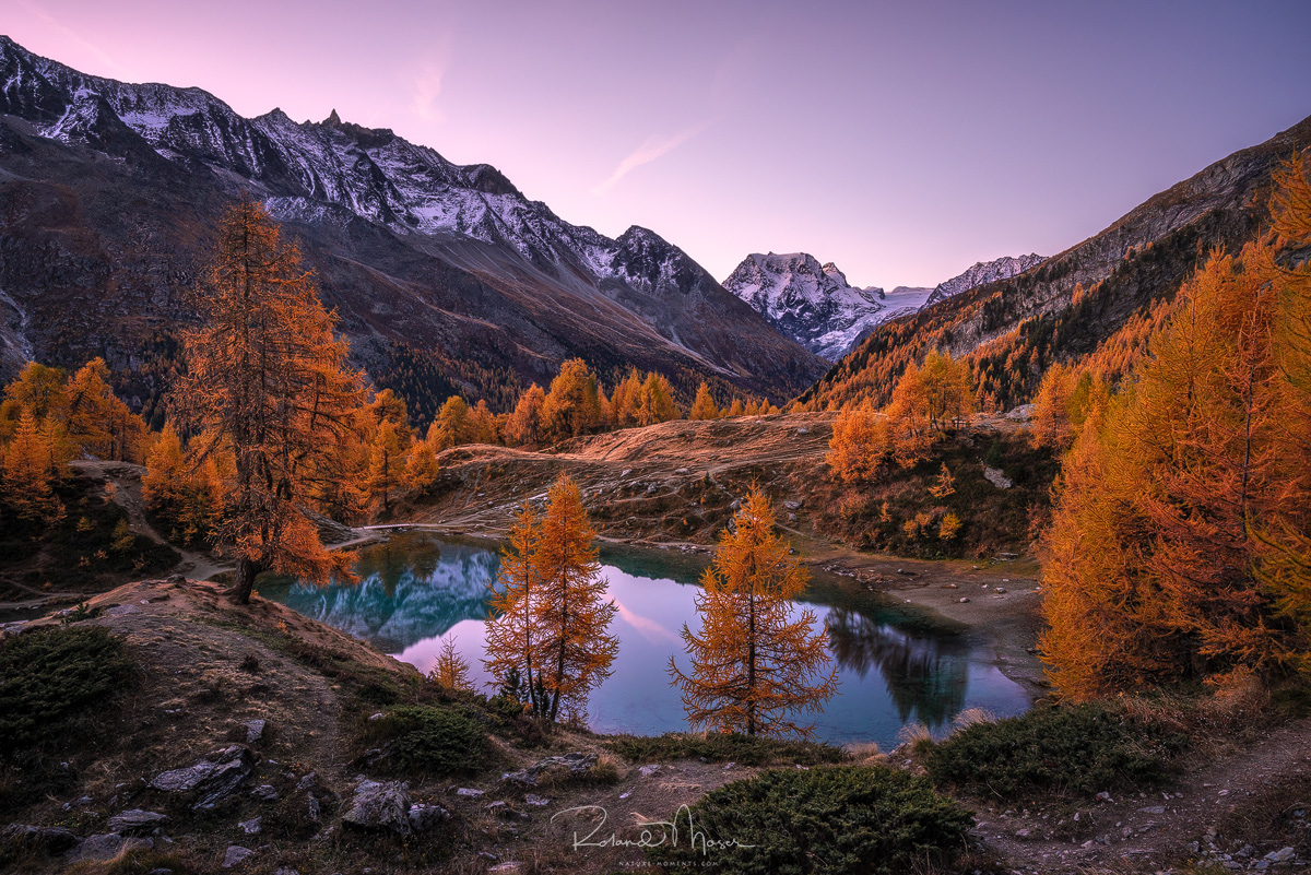 Die Suche nach den schönsten Herbstspots im Wallis