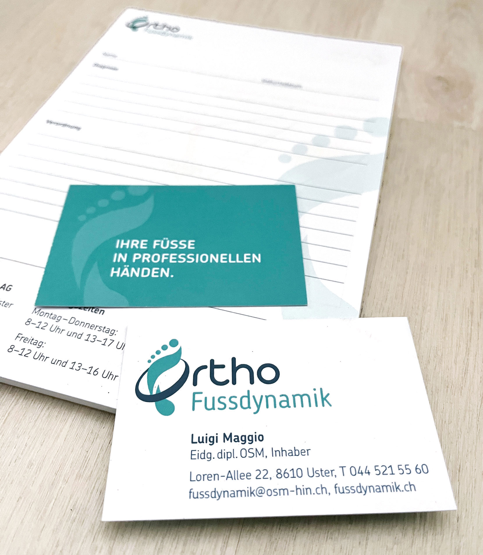 Logo · Drucksachen · Werbemittel