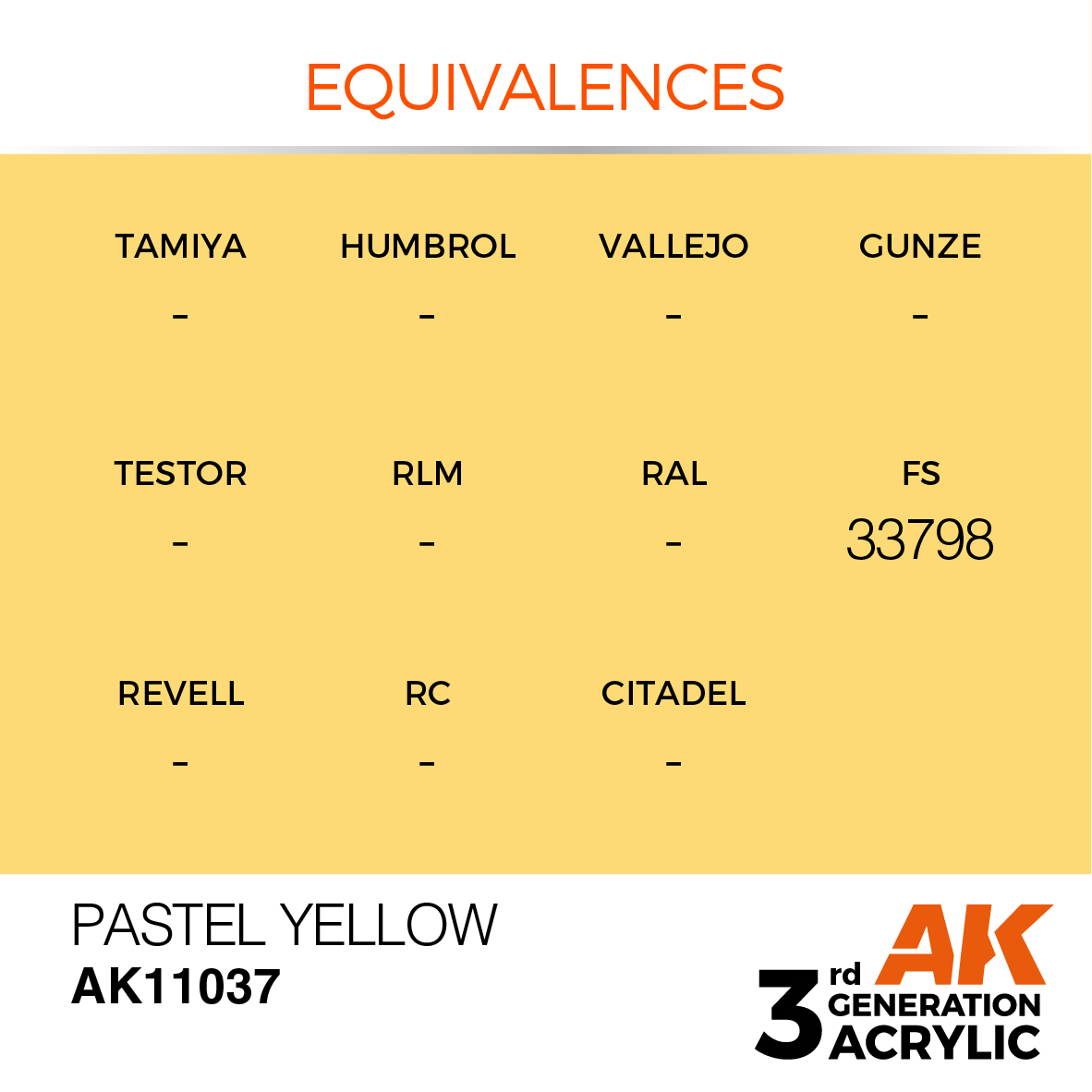 AK 3GEN Pastel - Pastel Yellow - AK11037