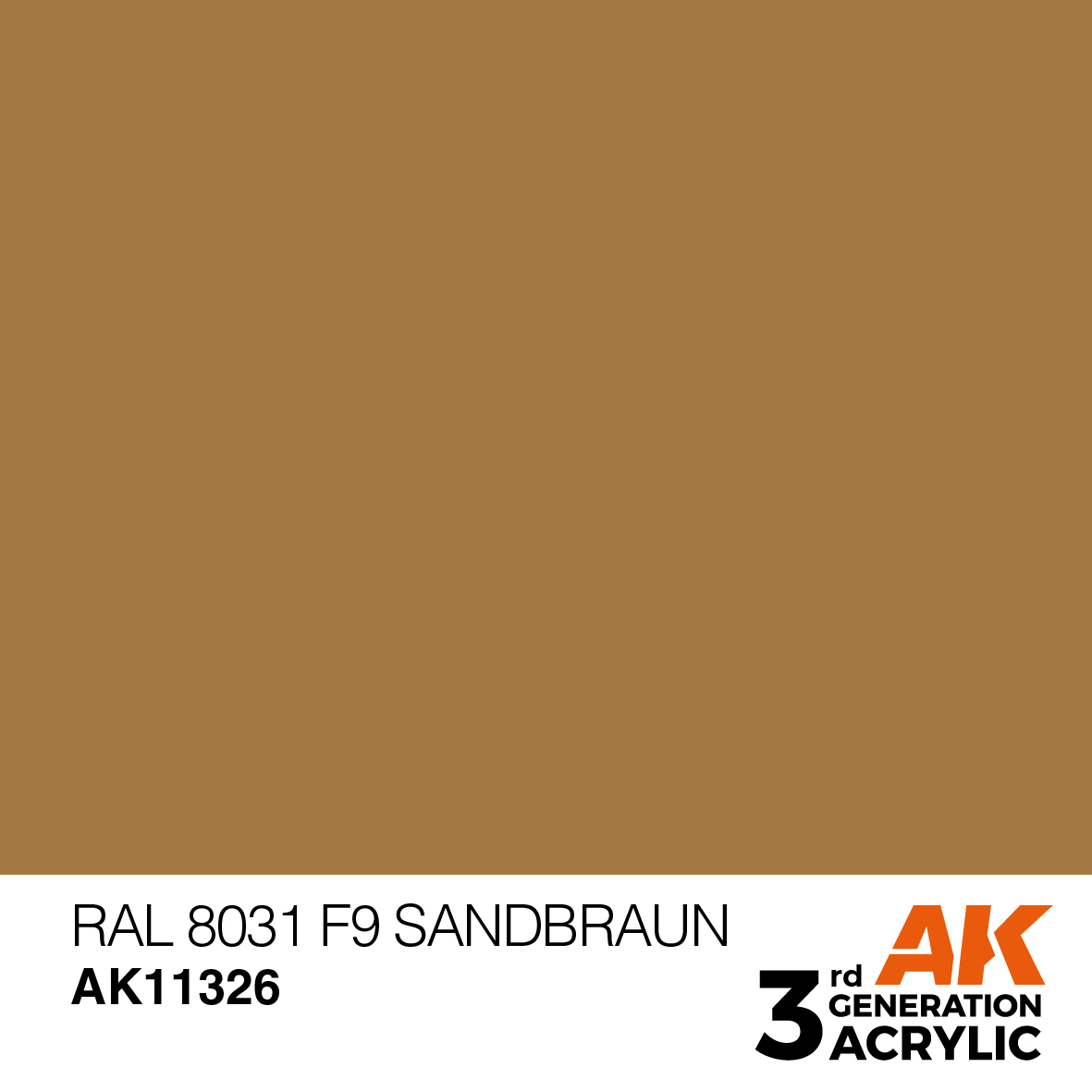 AK 3GEN AFV - RAL 8031 F9 Sandbraun - AK11326