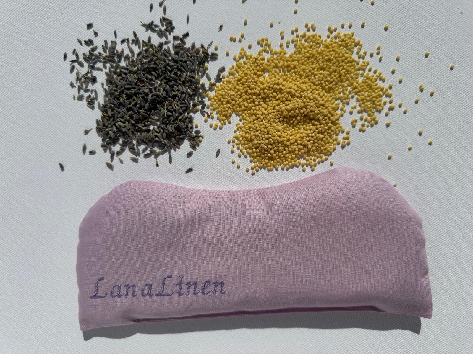 2er Set Augenkissen / Lavendel - LanaLinen 11x22 cm