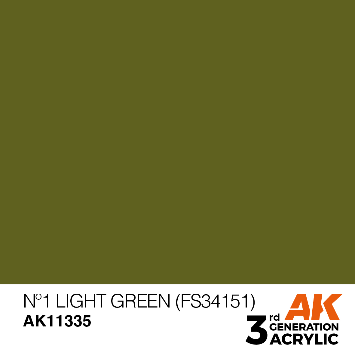 AK 3GEN AFV - N°1 Light Green (FS34151) - AK11335