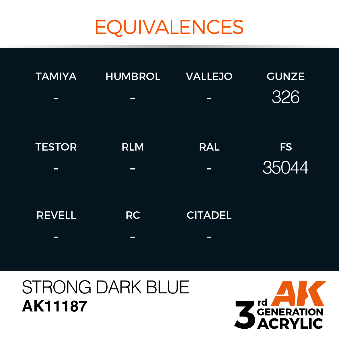 AK 3GEN Standard - Strong Dark Blue - AK11187