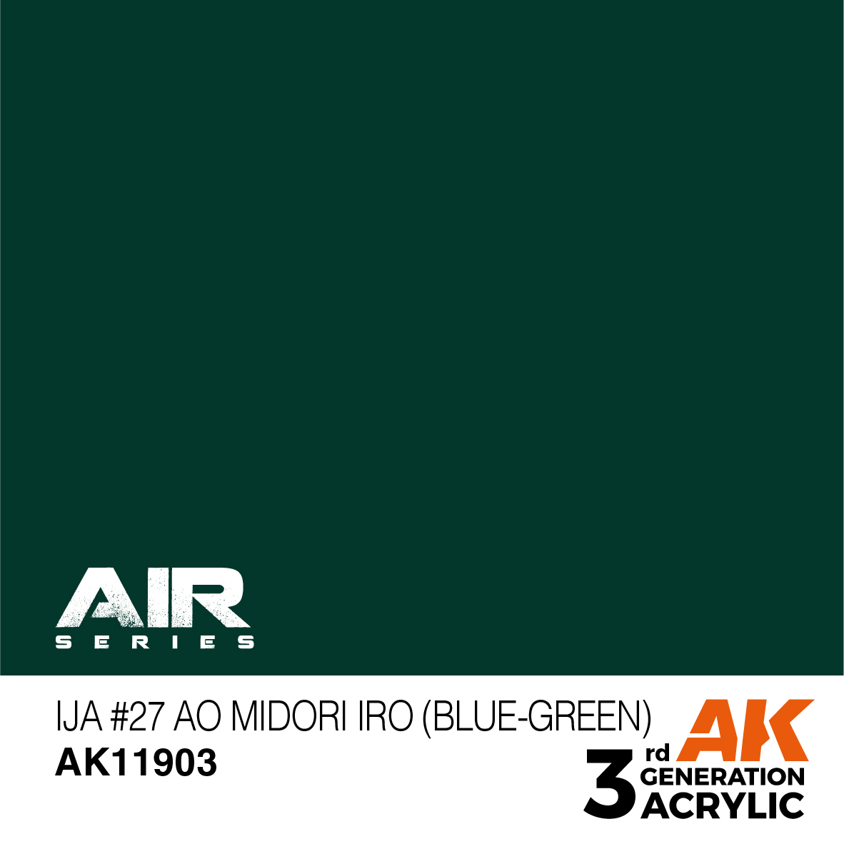 AK 3GEN Air - IJA #27 Ao Midori iro (Blue-Green) - AK11903