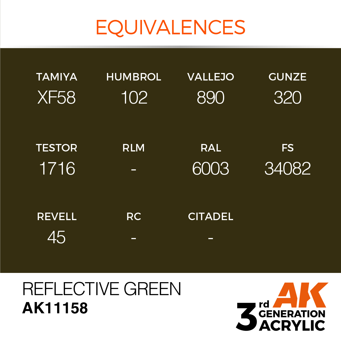 AK 3GEN Standard - Reflective Green - AK11158