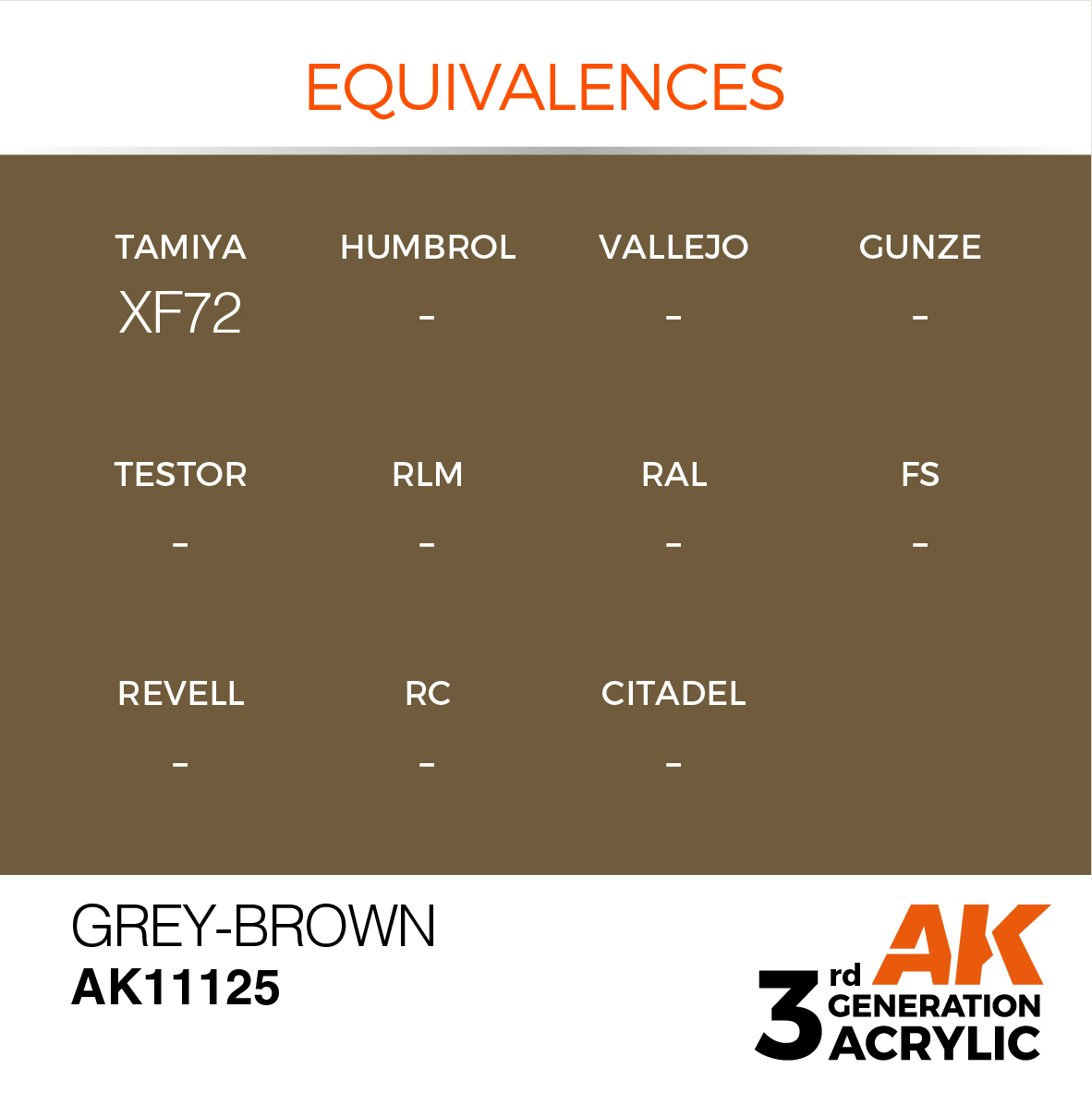 AK 3GEN Standard - Grey-Brown - AK11125