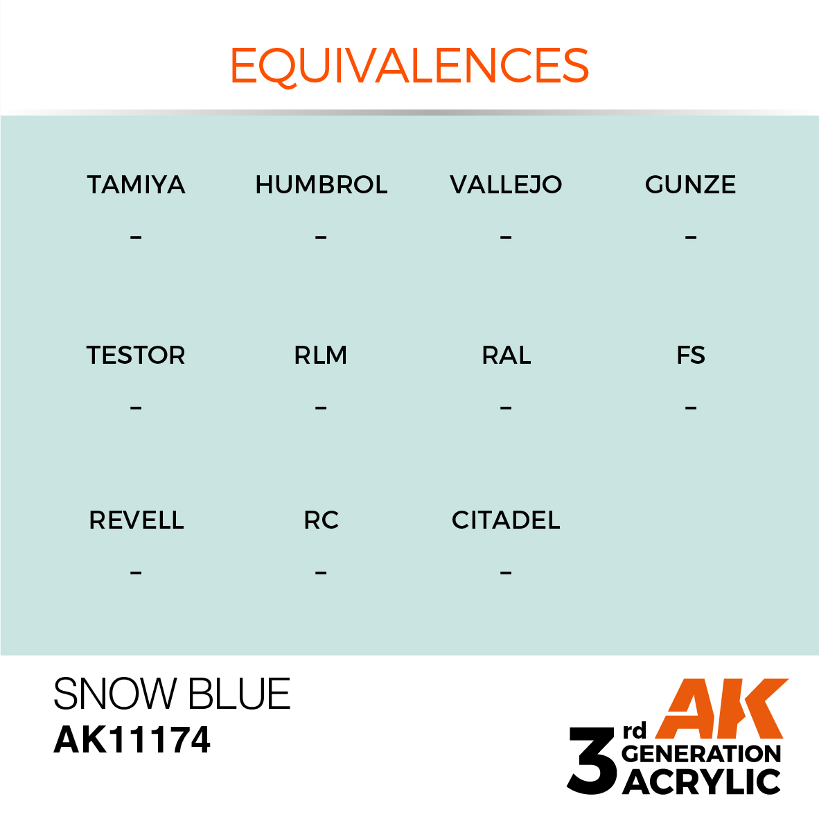 AK 3GEN Standard - Snow Blue - AK11174