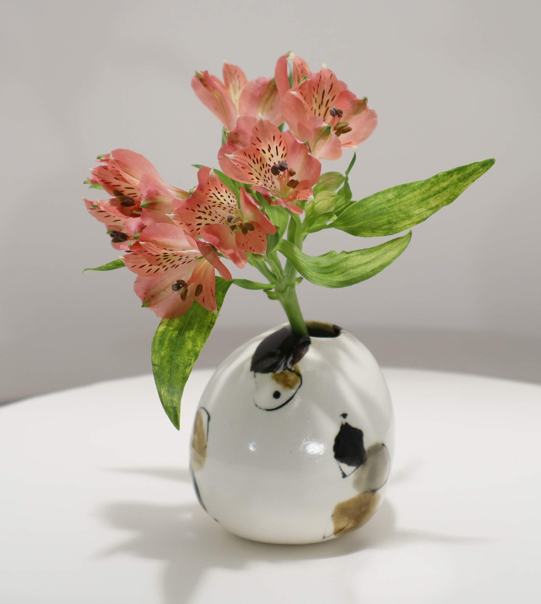 Vase rond porcelaine 081-3