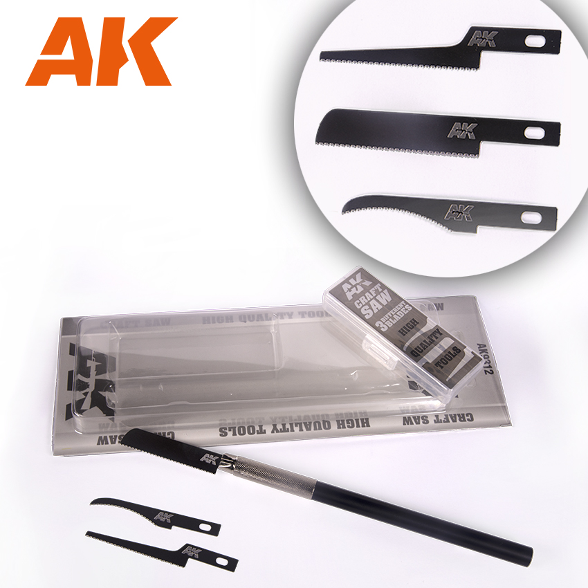 AK Hobbysäge-Set mit 3 Sägeblätter - AK9312