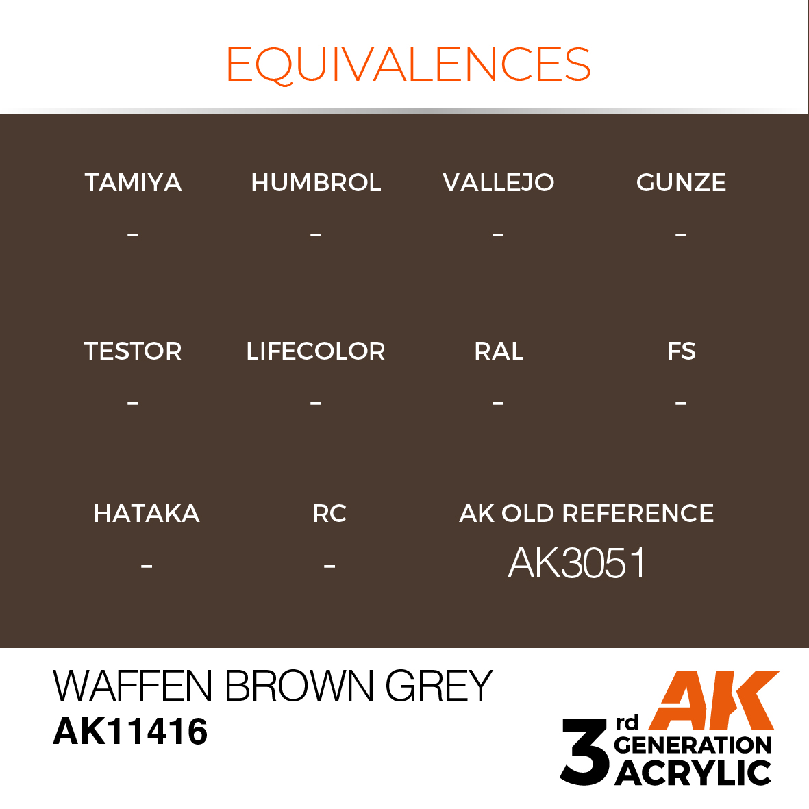 AK 3GEN Figures - Waffen Brown Grey - AK11416