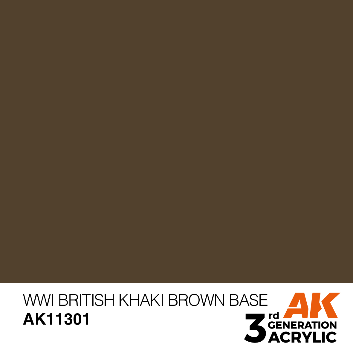 AK 3GEN AFV - WWI British Khaki Brown Base - AK11301