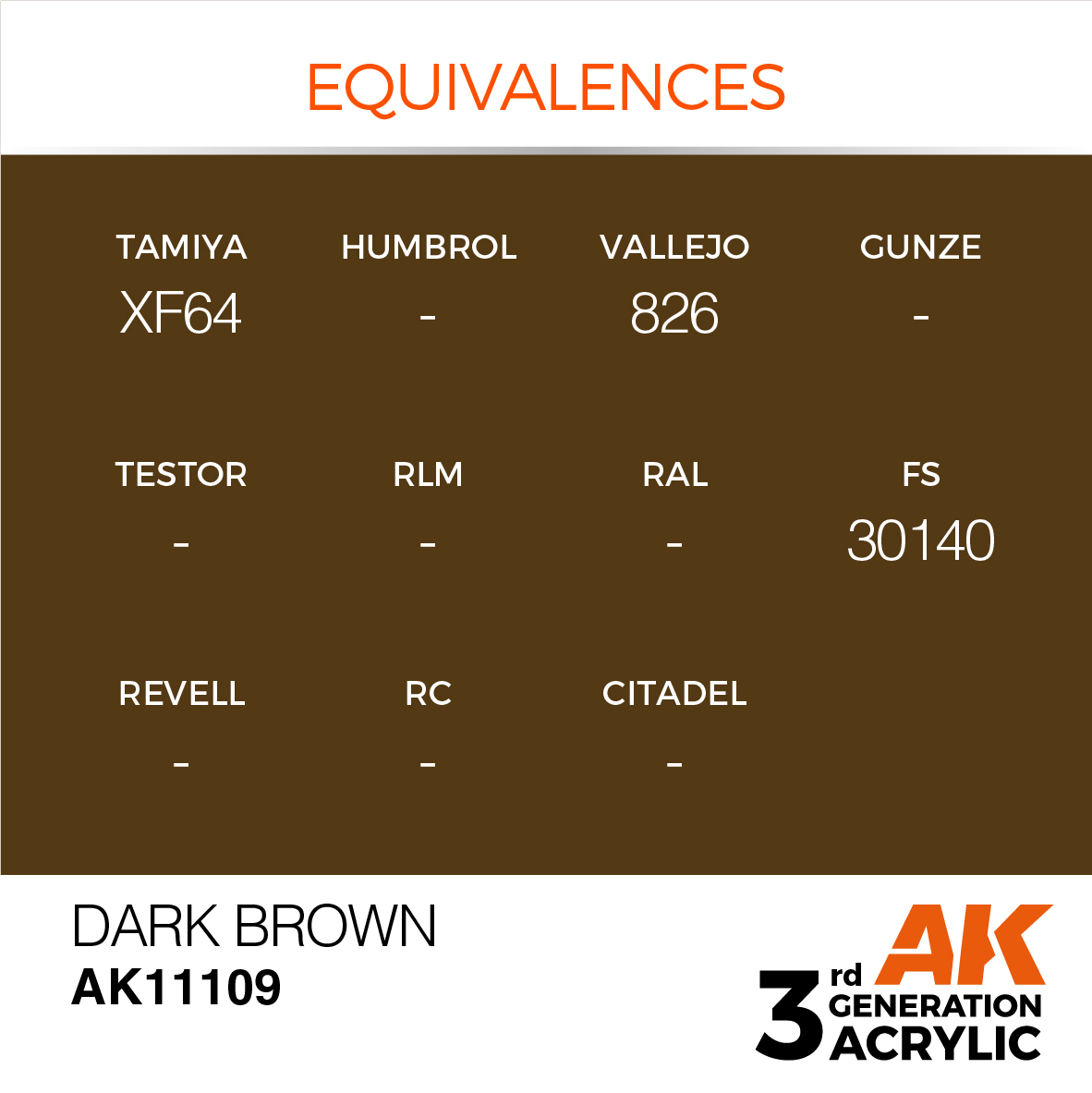 AK 3GEN Standard - Dark Brown - AK11109