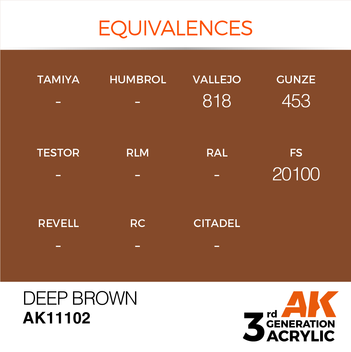 AK 3GEN Intense - Deep Brown - AK11102