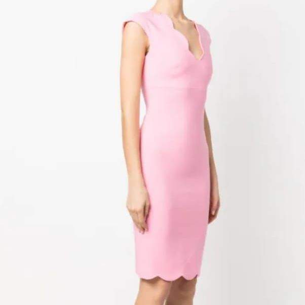 DONNA Les Boutiques - Dress cocktail with scalloped profiles