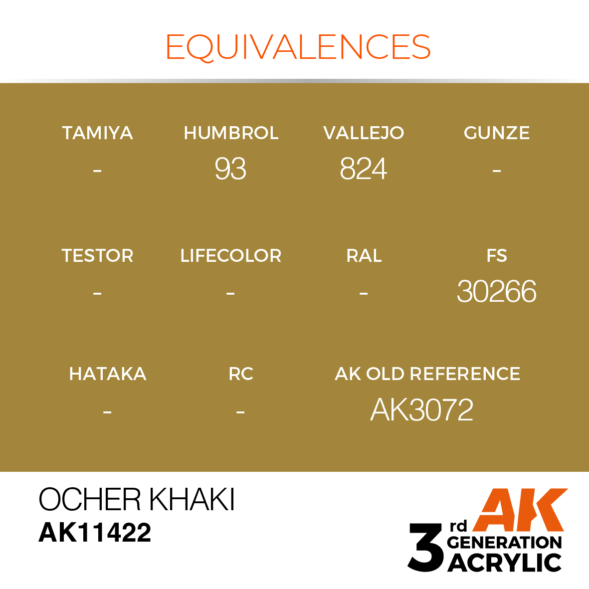 AK 3GEN Figures - Ocher Khaki - AK11422