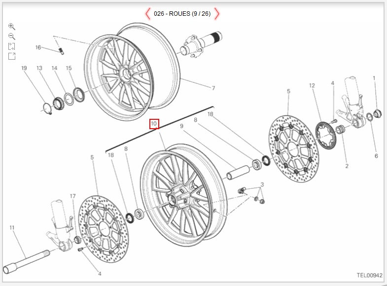 Jante roue avant (50122061AA)
