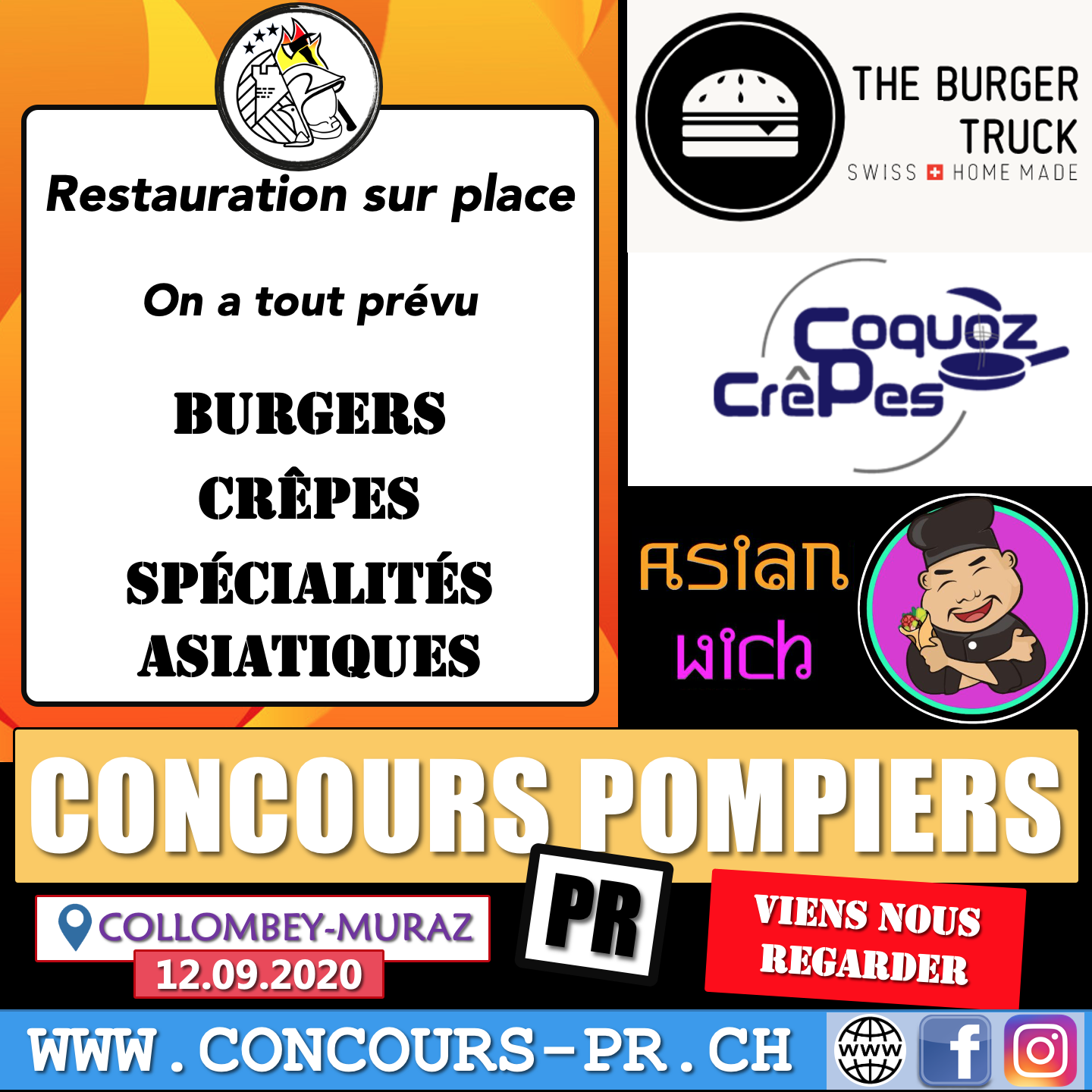 Restauration sur place pour tous -> Burgers / Crêpes / Spécialités Asiatiques