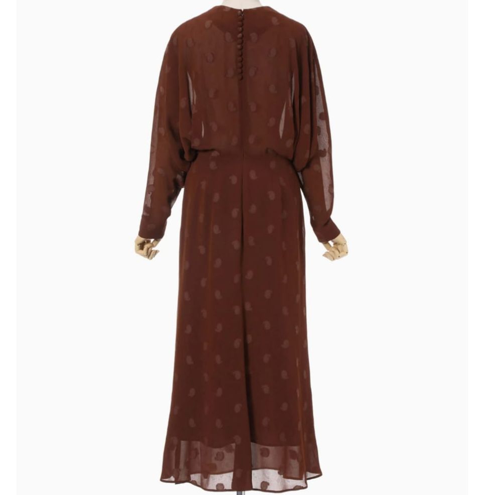 DONNA Les Boutiques - Classic Paisley Dress brown