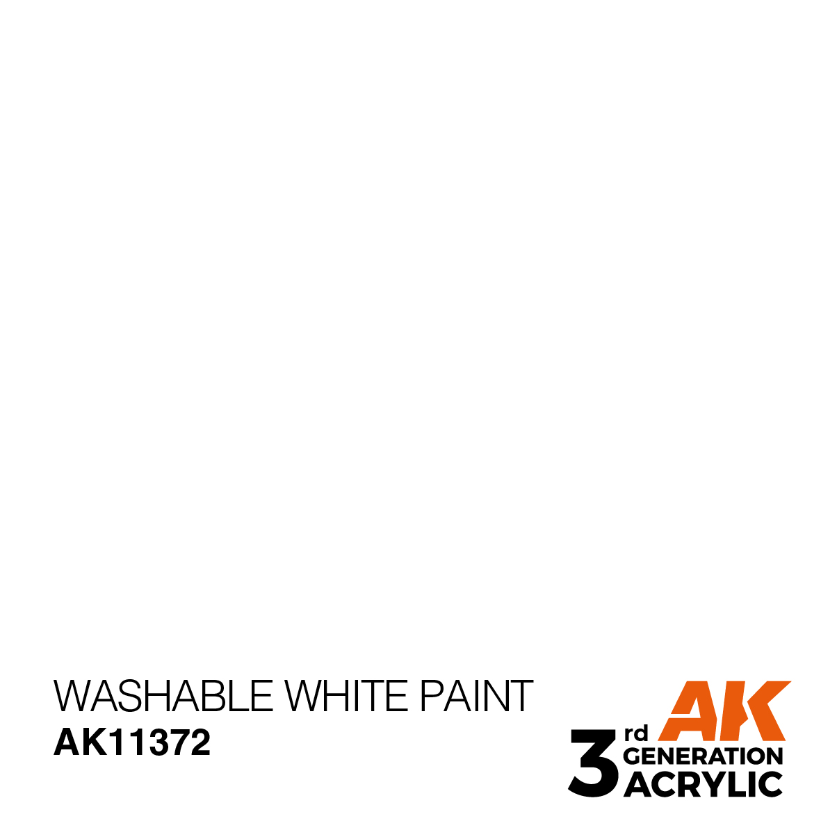 AK 3GEN AFV - Washable White Paint - AK11372