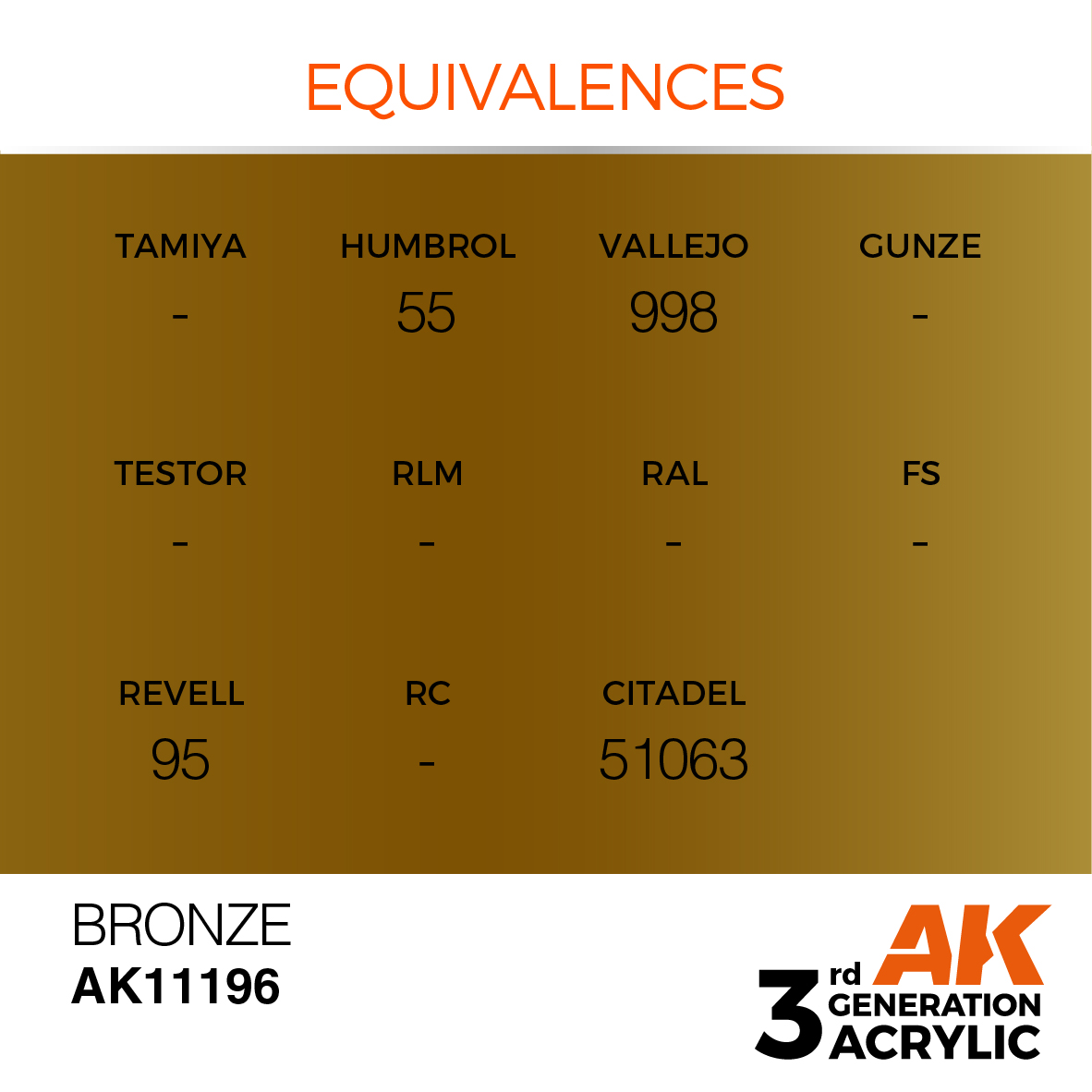 AK 3GEN Metallic - Bronze - AK11196