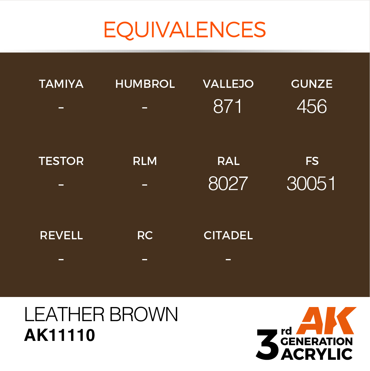 AK 3GEN Standard - Leather Brown - AK11110