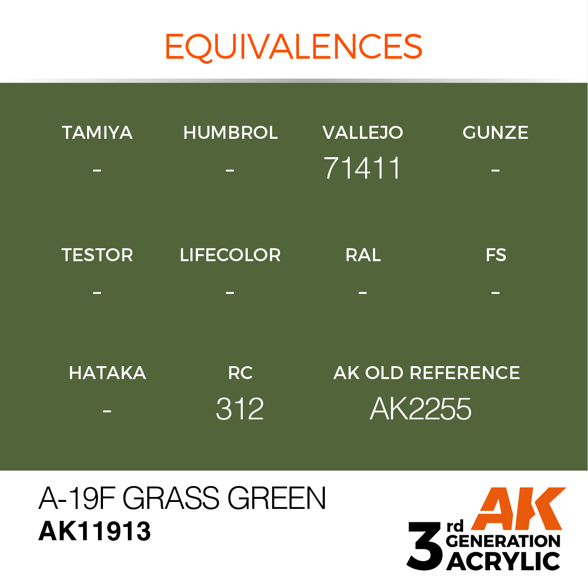 AK 3GEN Air - A-19f Grass Green - AK11913