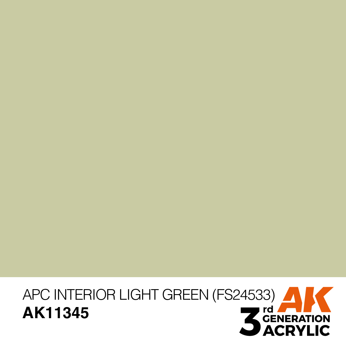 AK 3GEN AFV - APC Interior Light Green (FS24533) - AK11345