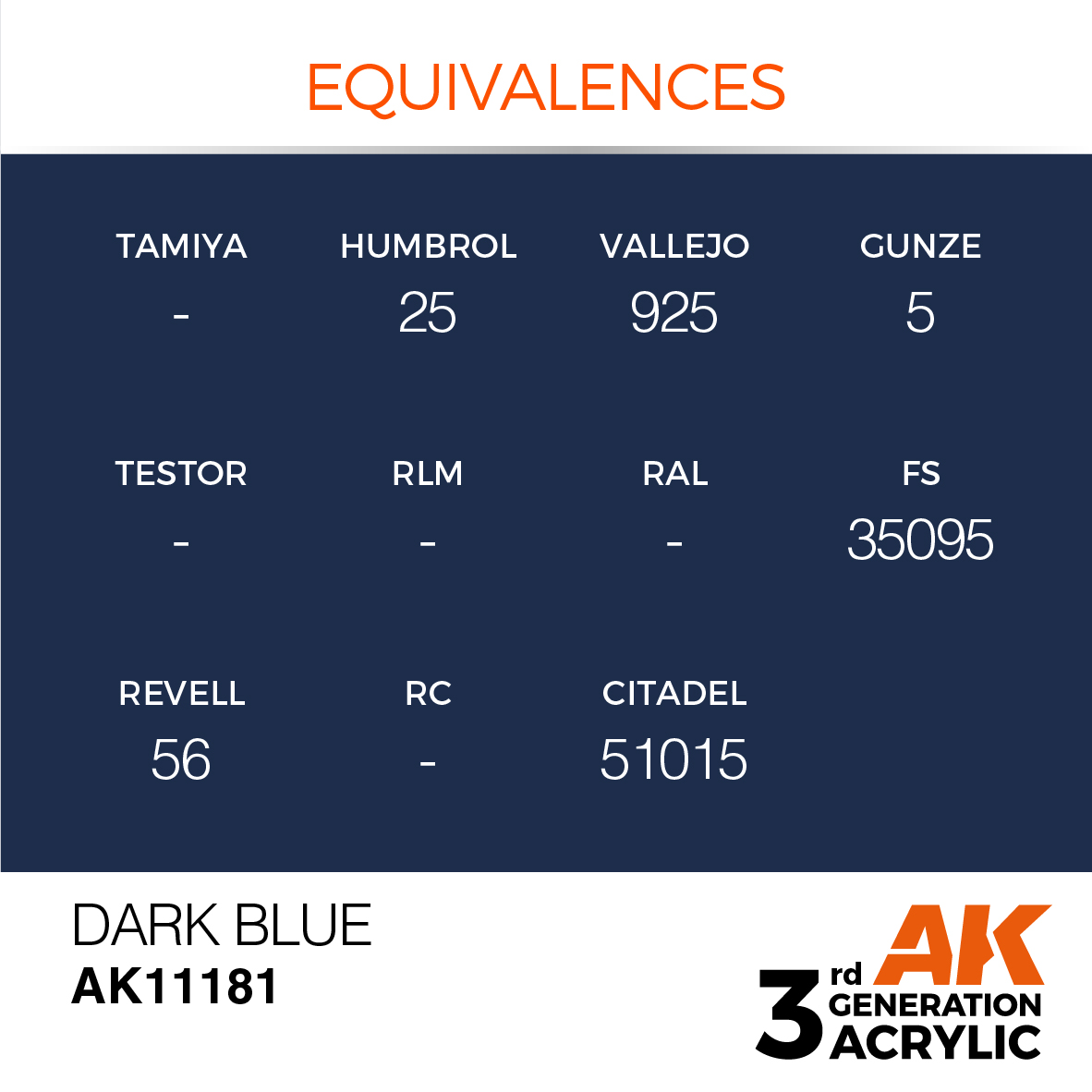 AK 3GEN Standard - Dark Blue - AK11181