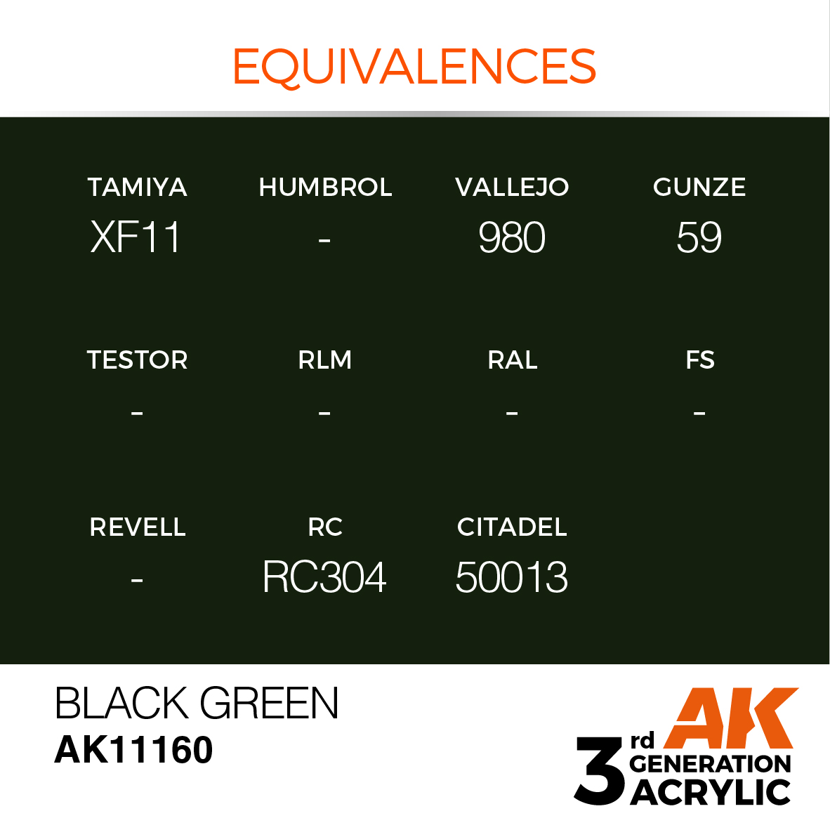 AK 3GEN Standard - Black Green - AK11160