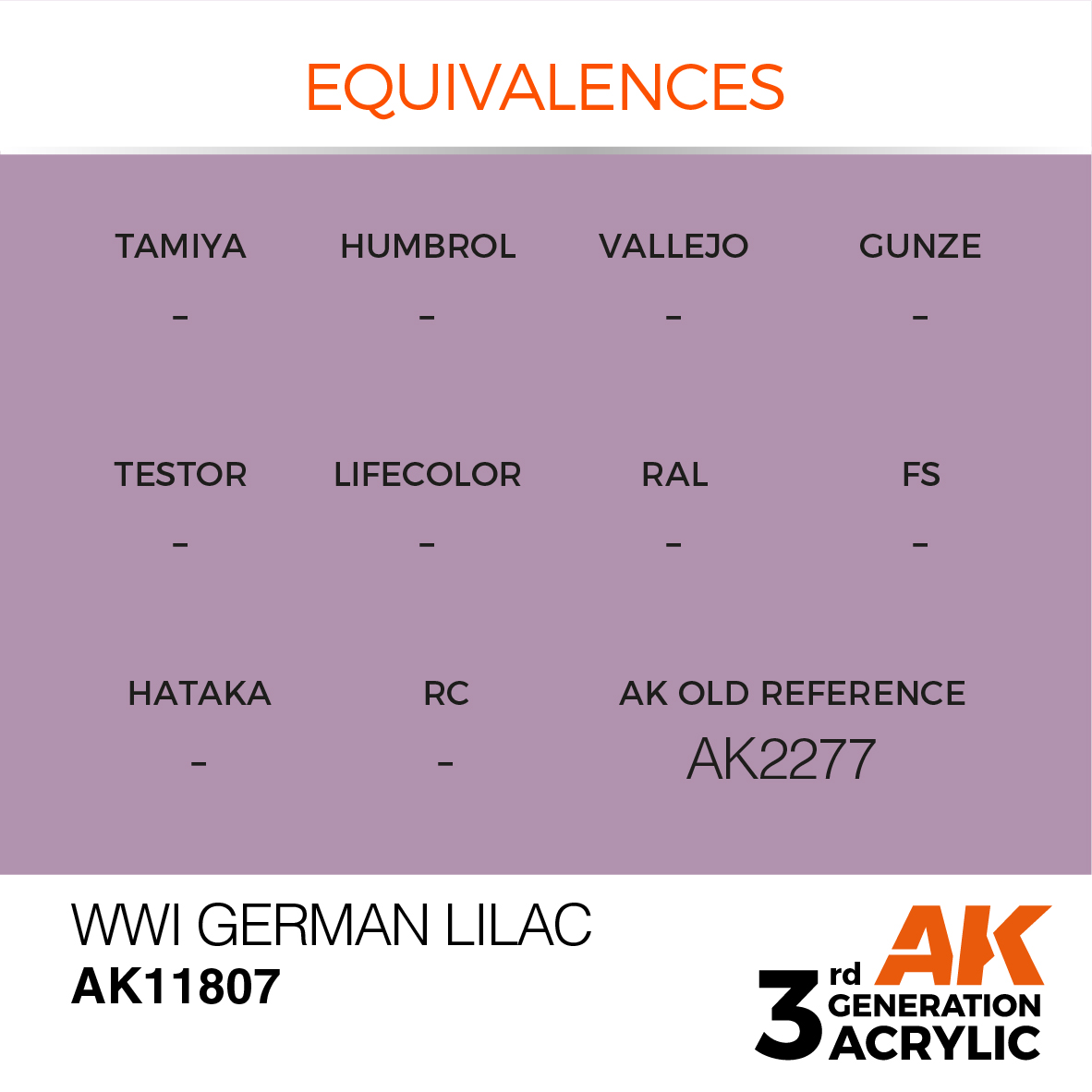 AK 3GEN Air - WWI German Lilac - AK11807