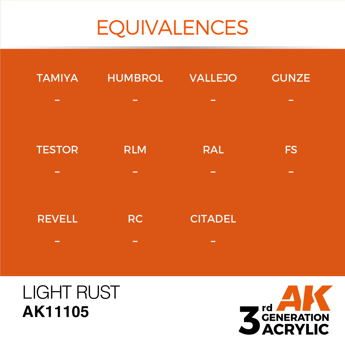 AK 3GEN Standard - Light Rust - AK11105