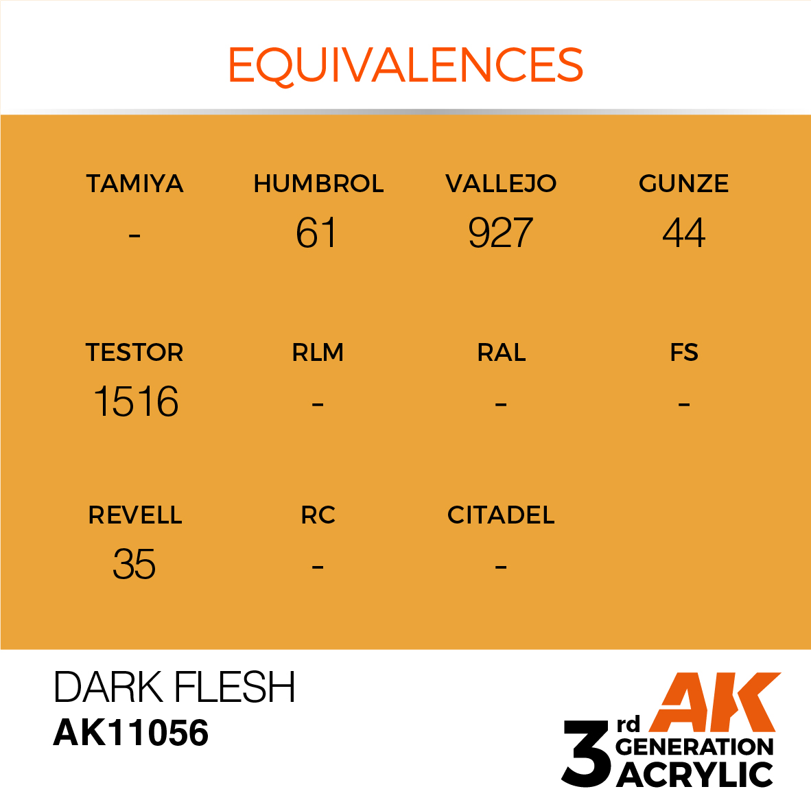 AK 3GEN Standard - Dark Flesh - AK11056