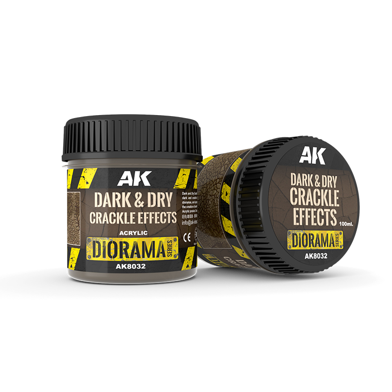 AK Dark & Dry Crackle Effects 100ml - AK8032