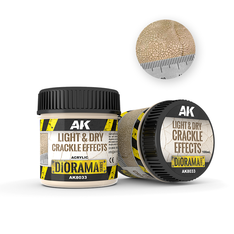 AK Light & Dry Crackle Effects 100ml - AK8033