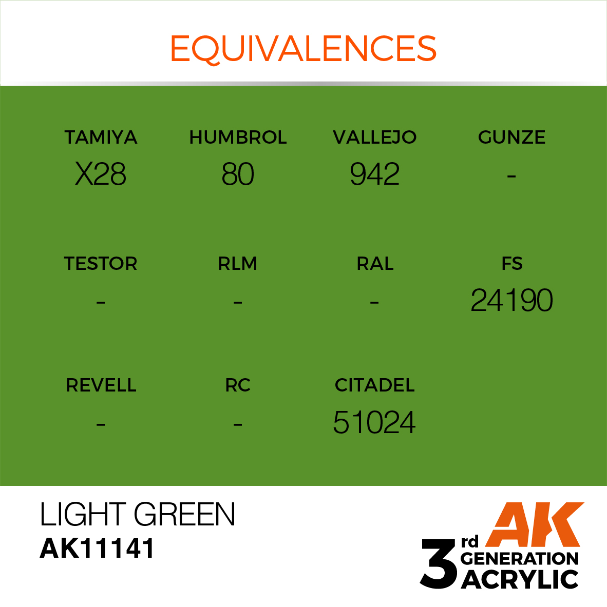 AK 3GEN Standard - Light Green - AK11141