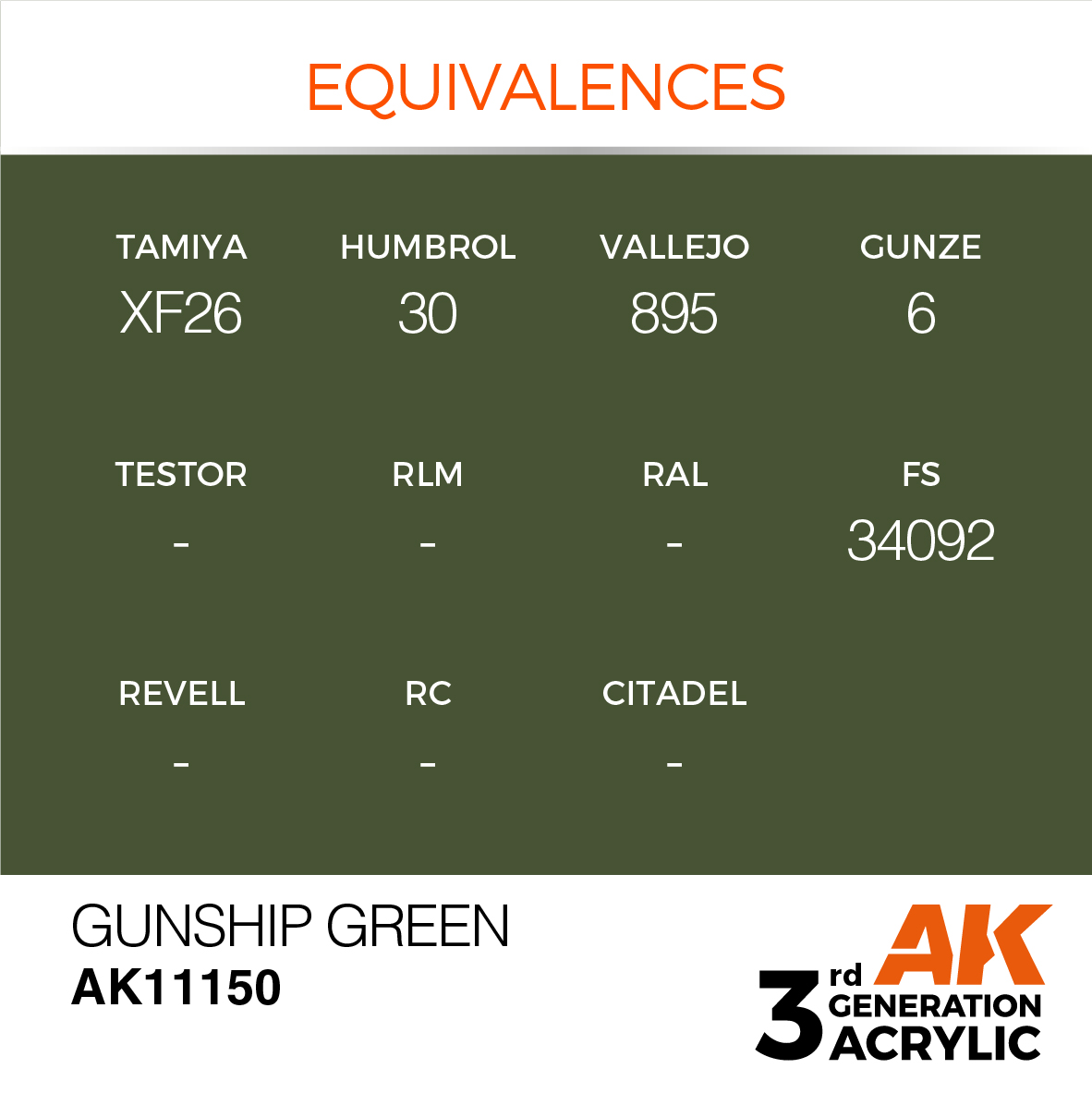 AK 3GEN Standard - Gunship Green - AK11150