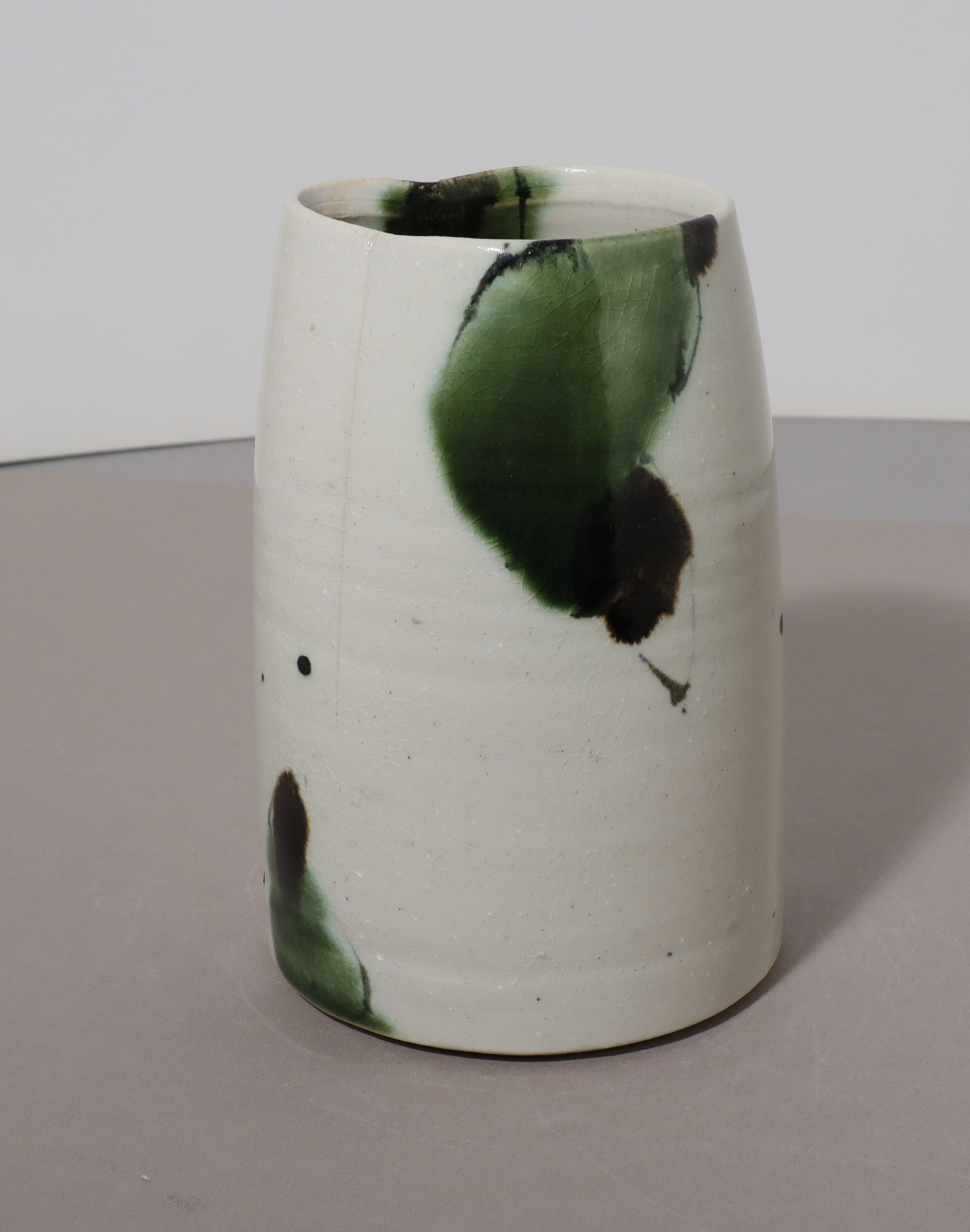 vase blanc cylindre   *épuisé