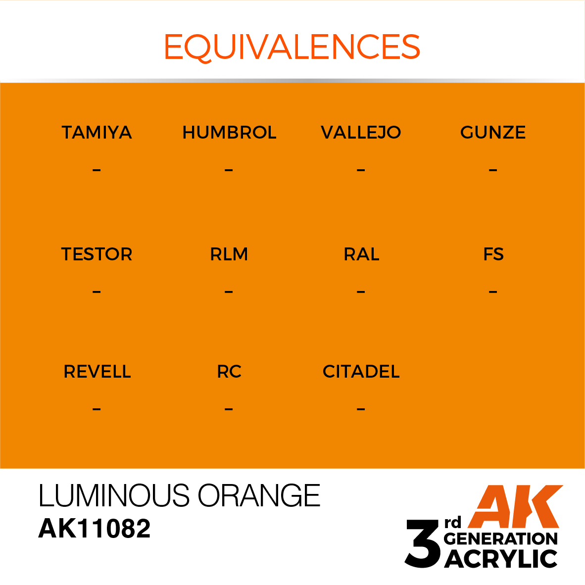 AK 3GEN Standard - Luminous Orange - AK11082